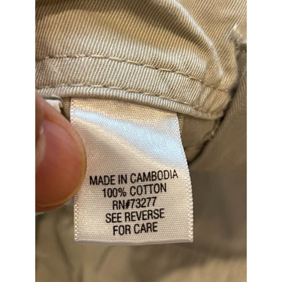 Elle Women Chino Pant 100% Cotton Mid Rise Flat Front Gray Size 14 - Picture 10 of 10